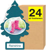 LITTLE TREES Air Fresheners Car Air Freshener. Hanging Tree Provides Long Lasting Scent for Auto or Home. Black Ice, 24 Air Fresheners