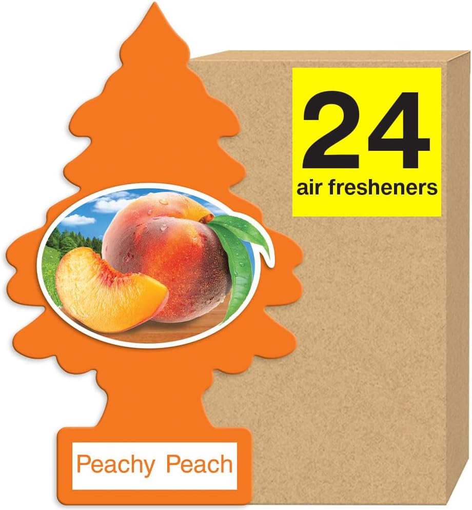 LITTLE TREES Air Fresheners Car Air Freshener. Hanging Tree Provides Long Lasting Scent for Auto or Home. Black Ice, 24 Air Fresheners