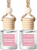 HoogaLife Car Air Freshener Diffuser 2 Pack Hanging Air Freshener Diffuser - Vanilla Cream Fragrance Oil Air D iffuser for Car, 45+ days Long Lasting Fragrance Made in USA C ar Air Fresheners