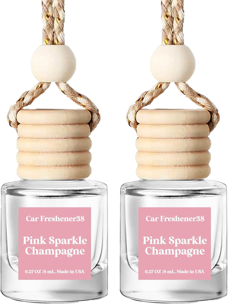 HoogaLife Car Air Freshener Diffuser 2 Pack Hanging Air Freshener Diffuser - Vanilla Cream Fragrance Oil Air D iffuser for Car, 45+ days Long Lasting Fragrance Made in USA C ar Air Fresheners