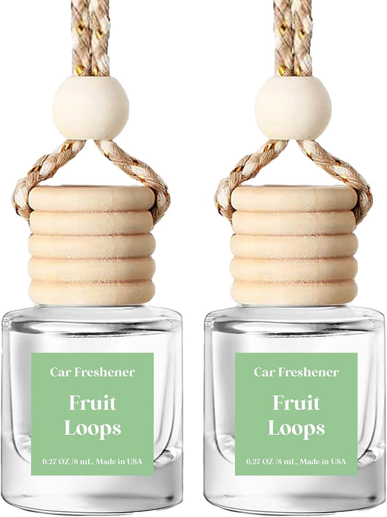 HoogaLife Car Air Freshener Diffuser 2 Pack Hanging Air Freshener Diffuser - Vanilla Cream Fragrance Oil Air D iffuser for Car, 45+ days Long Lasting Fragrance Made in USA C ar Air Fresheners