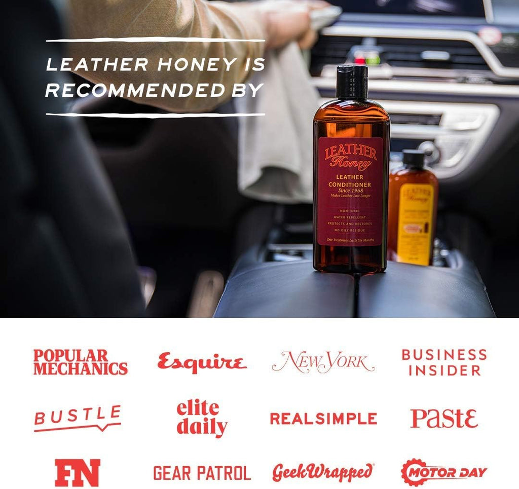 Leather Honey Leather Conditioner, Since 1968. for All Leather Items Including Auto, Furniture, Shoes, Purses and Tack. Non-Toxic and Made in The USA / 8 Fl Oz (Pack of 1)