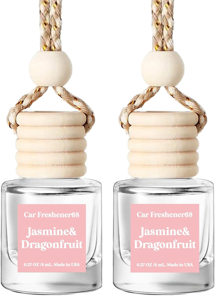 HoogaLife Car Air Freshener Diffuser 2 Pack Hanging Air Freshener Diffuser - Vanilla Cream Fragrance Oil Air D iffuser for Car, 45+ days Long Lasting Fragrance Made in USA C ar Air Fresheners
