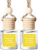 HoogaLife Car Air Freshener Diffuser 2 Pack Hanging Air Freshener Diffuser - Vanilla Cream Fragrance Oil Air D iffuser for Car, 45+ days Long Lasting Fragrance Made in USA C ar Air Fresheners