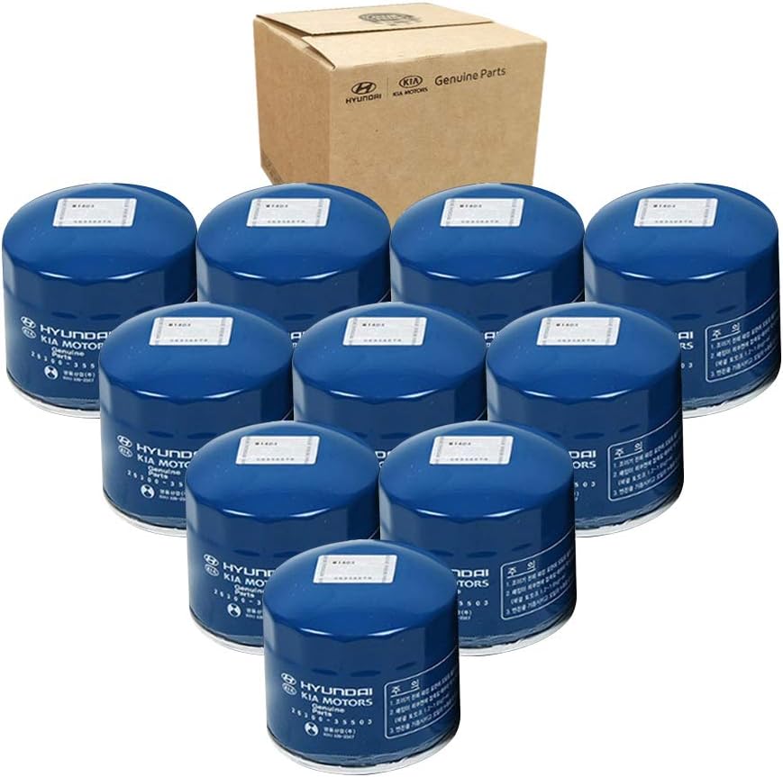 Genuine OEM Hyundai & Kia Oil Filter 26300-35505 (New Version of 35504) (6 pack)