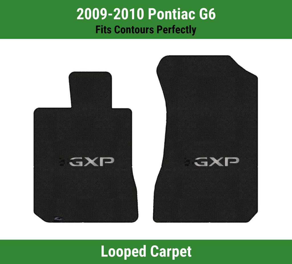 Lloyd Classic Loop Front Carpet Mats for '09-10 Pontiac G6 W/Black/Silver GXP