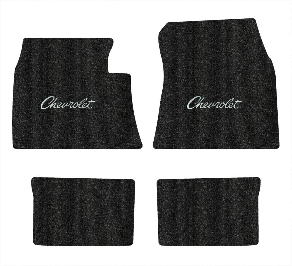 Lloyd Berber Front & Rear Mats for '59-60 Chevy Biscayne W/Silver Chevy Letters