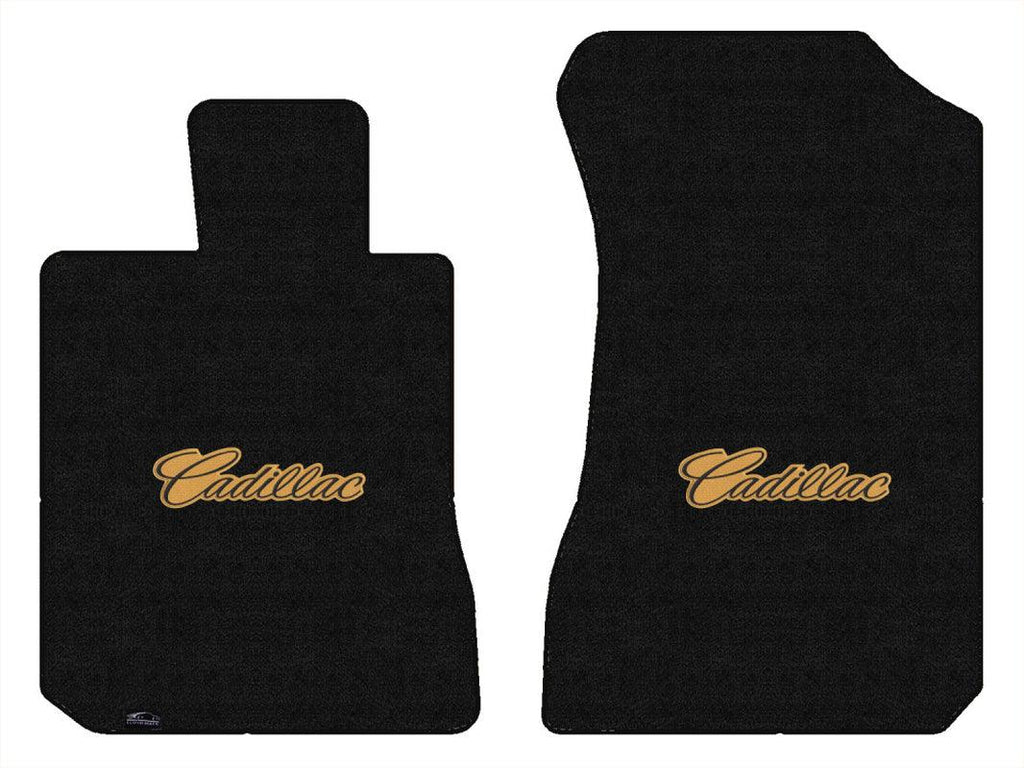 Lloyd Luxe Front Mats for '67-68 Cadillac Calais W/Black on Gold Cadillac Script