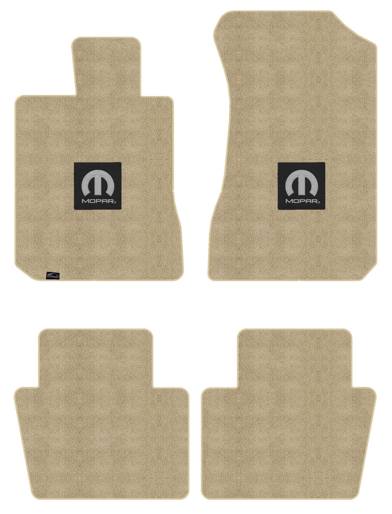 Lloyd Luxe Front & Rear Carpet Mats for '93-94 Dodge Colt W/Black M-Mopar Logo