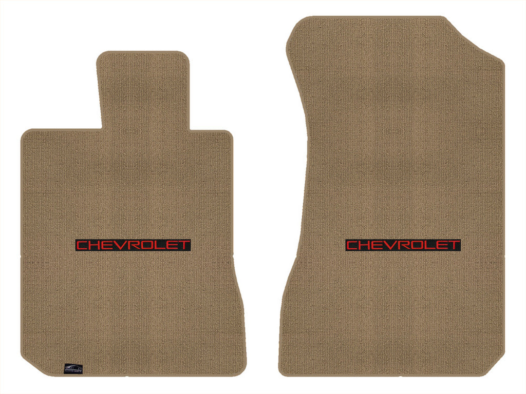 Lloyd Berber Front Carpet Mats for '96-98 Chevy Tracker W/Chevy Red on Black