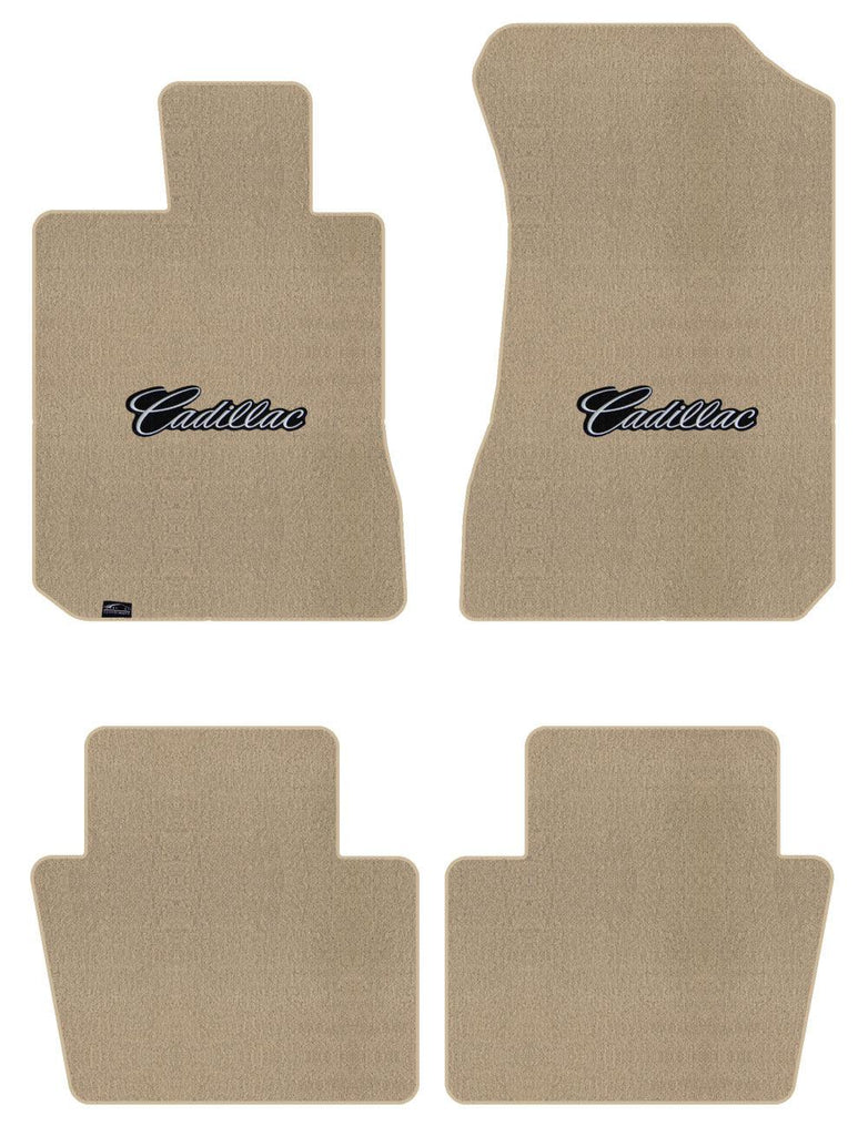 Lloyd Velourtex Front & Rear Mats for '71-73 Calais W/Silver on Black Cadillac
