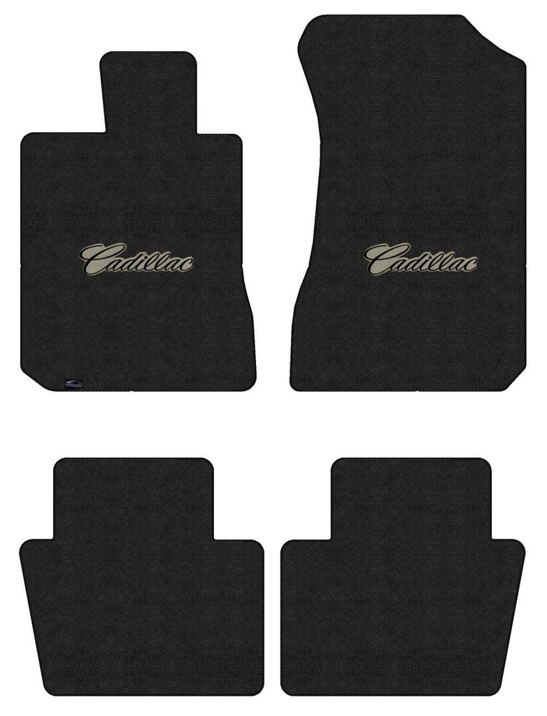 Lloyd Luxe Front & Rear Mats for '80-85 Fleetwood W/Black on Tan Cadillac