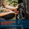 ETENWOLF T300 Digital Tire Pressure Gauge 3-200 PSI, Industrial Tire Gauge Calibrated to ANSI B40.7 Grade 2A(Plus-Minus 0.5%), Replaceable AAA Batteries (Vivid Orange)