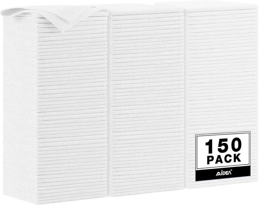 AIDEA Microfiber Cleaning Cloth, 50PK, Microfiber Towels for Cars, Premium All Purpose Car Cloths, Dusting Cloth Cleaning Rags, Absorbent Towels for SUVs, House, Kitchen, Window, 12"×12"