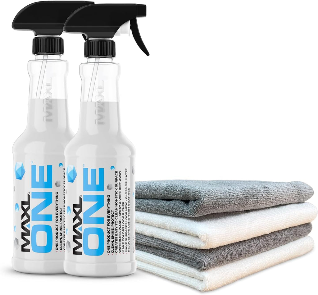 MAXLONE™ 20oz Car Spray with Triphene®, Quick Spray & Wipe All Purpose Waterless Detailer, Better Than Any Car Detailing Kit - Clean, Shine, Protect Paint, Glass, Wheels, and Trim Without Pre-Washing
