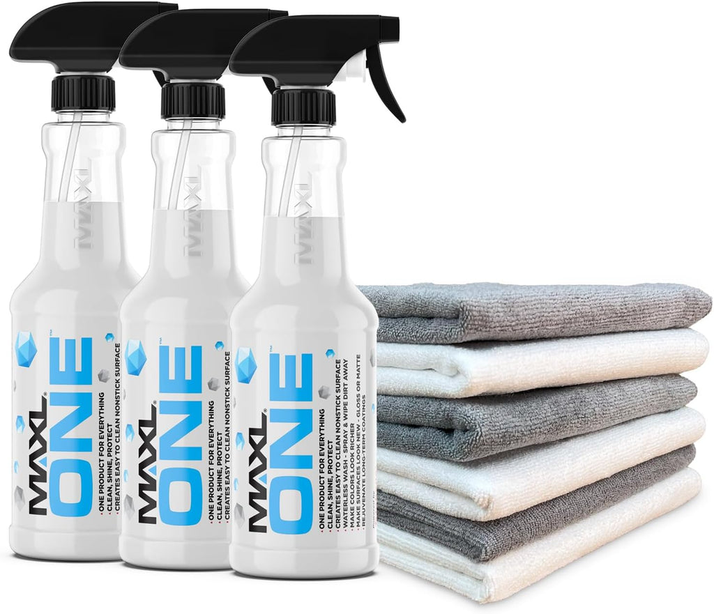 MAXLONE™ 20oz Car Spray with Triphene®, Quick Spray & Wipe All Purpose Waterless Detailer, Better Than Any Car Detailing Kit - Clean, Shine, Protect Paint, Glass, Wheels, and Trim Without Pre-Washing