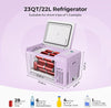 BougeRV 12 Volt Refrigerator 12V Car Fridge 23 Quart Portable Freezer Compressor Cooler 12/24V DC 110~240 Volt AC for Truck Van RV Camper SUV Travel Camping Road Trips Tailgating -8℉~50℉