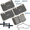 Bendix Premium SBC11 Ceramic Front Brake Pads for Select Models Dodge Dart,Ford Fairlane,Falcon,Sedan Delivery,Mustang,Ranchero,Mercury Comet,Cougar,Cyclone,Plymouth Barracuda,Duster,Scamp,Valiant