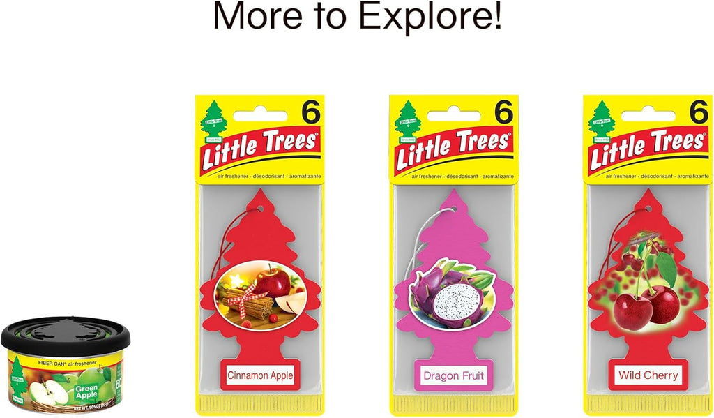 LITTLE TREES Air Fresheners Car Air Freshener. Hanging Tree Provides Long Lasting Scent for Auto or Home. Black Ice, 24 Air Fresheners