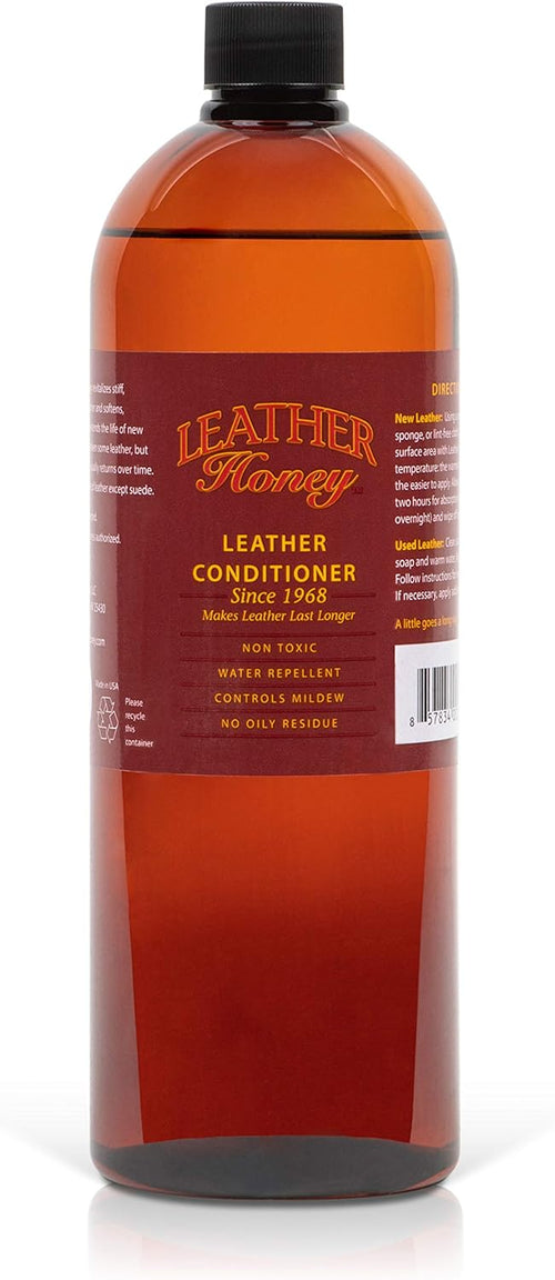 Leather Honey Leather Conditioner, Since 1968. for All Leather Items Including Auto, Furniture, Shoes, Purses and Tack. Non-Toxic and Made in The USA / 8 Fl Oz (Pack of 1)