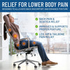 Everlasting Comfort Doctor Recommended Memory Foam Seat Cushion for Office Chairs & Car Seat - Ergonomic Office Desk Accessories for Tailbone Pain Relief, Sciatica & Back Support