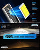 FAHREN H1 Fog Bulbs, 28000LM Brightness 1:1 Mini Size No Adapter Needed Plug & Play, 6500k White with 16 CSP Chips, Canbus Ready Non-Polarity H1 Light Bulb with Turbo Fan, IP68 Waterproof Pack of 2