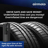 Airmoto Tire Inflator Portable Air Compressor - Air Pump For Car Tires with Digital Pressure Gauge, LED Light and Auto Shut-Off Function - Cordless Pump for Car, Motorcycle, Bicycle, Balls and More