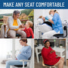 Everlasting Comfort Doctor Recommended Memory Foam Seat Cushion for Office Chairs & Car Seat - Ergonomic Office Desk Accessories for Tailbone Pain Relief, Sciatica & Back Support