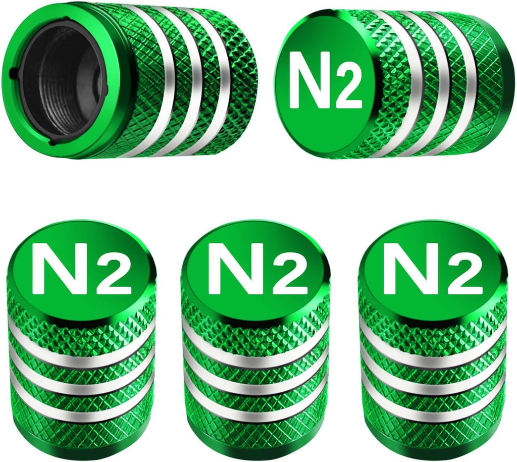 Tire Valve Stem Cap Cover - (5 Pack) Tire Air Cap Metal with Plastic Liner Corrosion Resistant Leak-Proof American Flag for Car Truck Motorcycle Bike Black