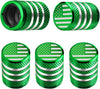 Tire Valve Stem Cap Cover - (5 Pack) Tire Air Cap Metal with Plastic Liner Corrosion Resistant Leak-Proof American Flag for Car Truck Motorcycle Bike Black