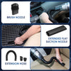Viewsun 17pcs Car Cleaning Kit, Pink Car Interior Detailing Kit with High Power Handheld Vacuum, Detailing Brush Set, Windshield Cleaner, Cleaning Gel, Complete Auto Accessories for Women Gift