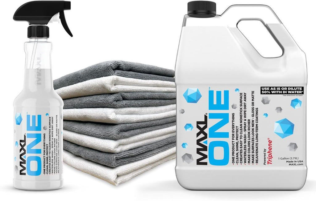 MAXLONE™ 20oz Car Spray with Triphene®, Quick Spray & Wipe All Purpose Waterless Detailer, Better Than Any Car Detailing Kit - Clean, Shine, Protect Paint, Glass, Wheels, and Trim Without Pre-Washing