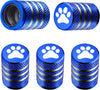 Tire Valve Stem Cap Cover - (5 Pack) Tire Air Cap Metal with Plastic Liner Corrosion Resistant Leak-Proof American Flag for Car Truck Motorcycle Bike Black