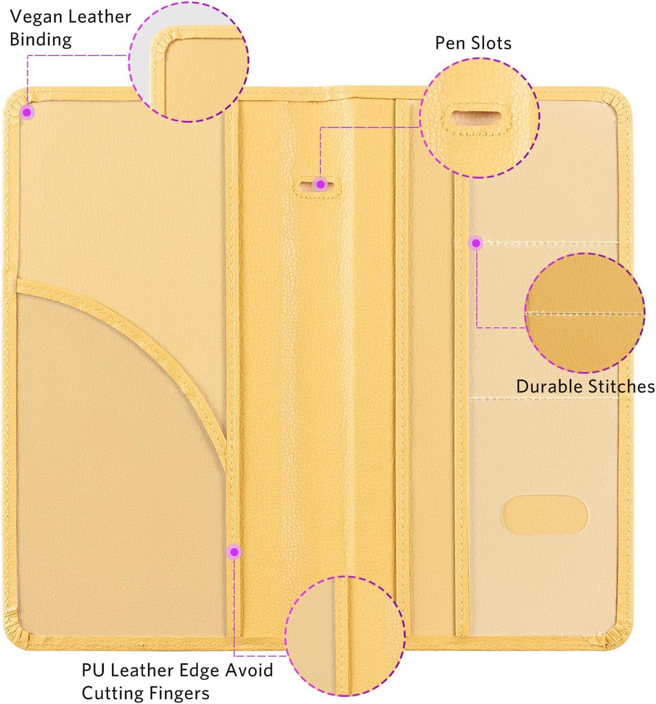 CoBak Car Registration and Insurance Holder - Vehicle Glove Box Car Organizer, Auto Truck Comparment Accessories Case for Essential Document, Driver License, Cards