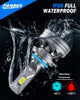 FAHREN H1 Fog Bulbs, 28000LM Brightness 1:1 Mini Size No Adapter Needed Plug & Play, 6500k White with 16 CSP Chips, Canbus Ready Non-Polarity H1 Light Bulb with Turbo Fan, IP68 Waterproof Pack of 2