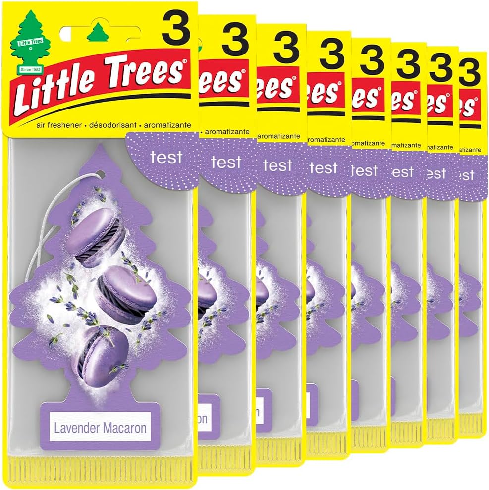 LITTLE TREES Air Fresheners Car Air Freshener. Hanging Tree Provides Long Lasting Scent for Auto or Home. Black Ice, 24 Air Fresheners