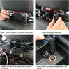 Car Fan Adjustable Dual Head 12V 360° Rotatable 4 Inches Car Clip Fan for Front/Rear Seat Passenger Car Essentials Cooler with Stepless Speed Regulation for Vehicle SUV, RV