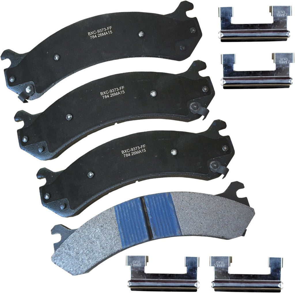 Bendix Premium SBC11 Ceramic Front Brake Pads for Select Models Dodge Dart,Ford Fairlane,Falcon,Sedan Delivery,Mustang,Ranchero,Mercury Comet,Cougar,Cyclone,Plymouth Barracuda,Duster,Scamp,Valiant