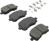 QUALITY-BUILT Black Series Ceramic Front Brake Pads 1003-0741C Compatible with 1998-2002 Chevrolet Prizm; 1998-2002 Toyota Corolla
