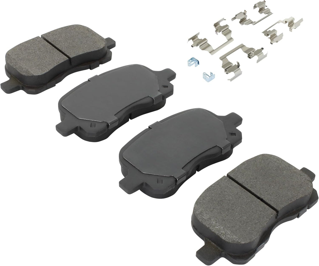 QUALITY-BUILT Black Series Ceramic Front Brake Pads 1003-0741C Compatible with 1998-2002 Chevrolet Prizm; 1998-2002 Toyota Corolla