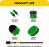 Holikme 6Pack Drill Brush Power Scrubber Cleaning Brush Extended Long Attachment Set All Purpose Drill Scrub Brushes Kit for Grout, Floor, Tub, Shower, Tile, Bathroom and Kitchen Surface，Yellow
