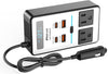 200W Car Power Inverter, PiSFAU DC 12V to 110V AC Car Plug Adapter Outlet with [20W USB-C] /USB-Fast Charger(18W) / 4.8A Dual USB/car Charger for Laptop