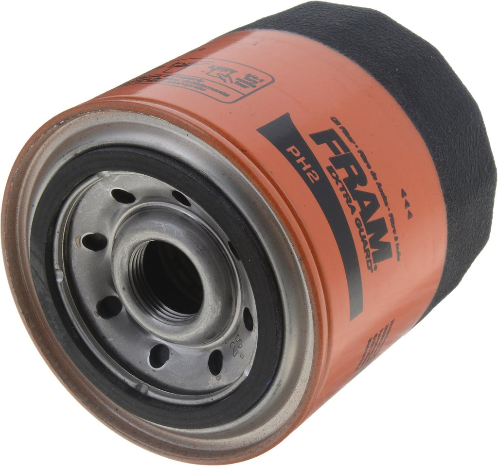 FRAM Extra Guard PH2 10K Mile Change Automotive Replacement Interval Spin-On Engine Oil Filter for Select Vehicle Model Years, Vehicle Engine Protection Oil Filter for Everyday Drivers