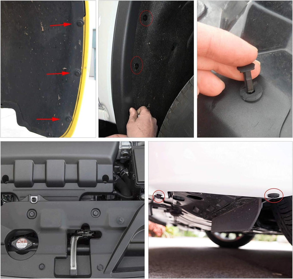 GOOACC 238Pcs Trim Removal Tool, Auto Push Pin Bumper Retainer Clip Set Fastener Terminal Remover Tool Adhesive Cable Clips Pry Kit Car Panel Radio Removal Auto Clip Pliers (GRC-207)