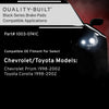 QUALITY-BUILT Black Series Ceramic Front Brake Pads 1003-0741C Compatible with 1998-2002 Chevrolet Prizm; 1998-2002 Toyota Corolla