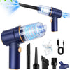 KMM Handheld Car Vacuum Cleaner, 9000Pa Vacuum Cleaner and Air Duster, 120W High Power Hand Held Vacuum with LED Light and Multi-Nozzles for Car, Home, Office, Pet