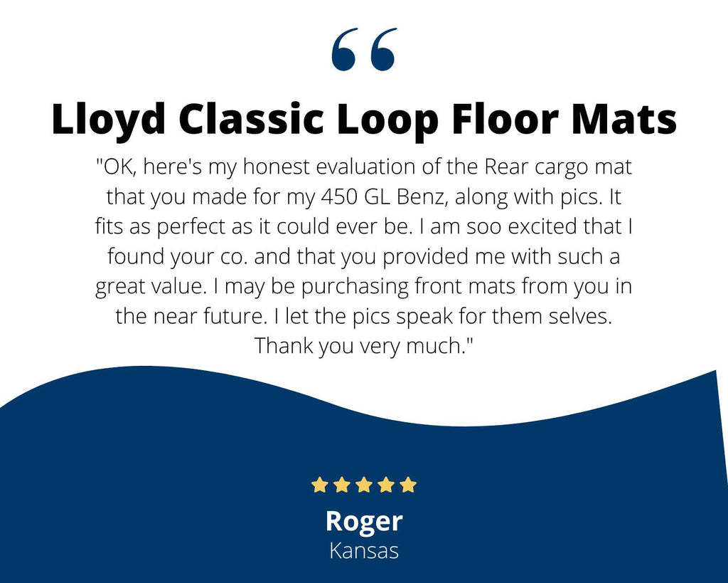 Lloyd Loop Front & Rear Mats for '84-85 Accord W/Silver on Black Honda H