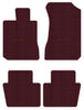 Lloyd Luxe Front & Rear Carpet Mats for '90-94 Chevy Lumina W/Chevy Red on Black