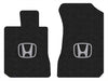 Lloyd Luxe Front Carpet Mats for '14-15 Honda Civic W/Silver on Black Honda H