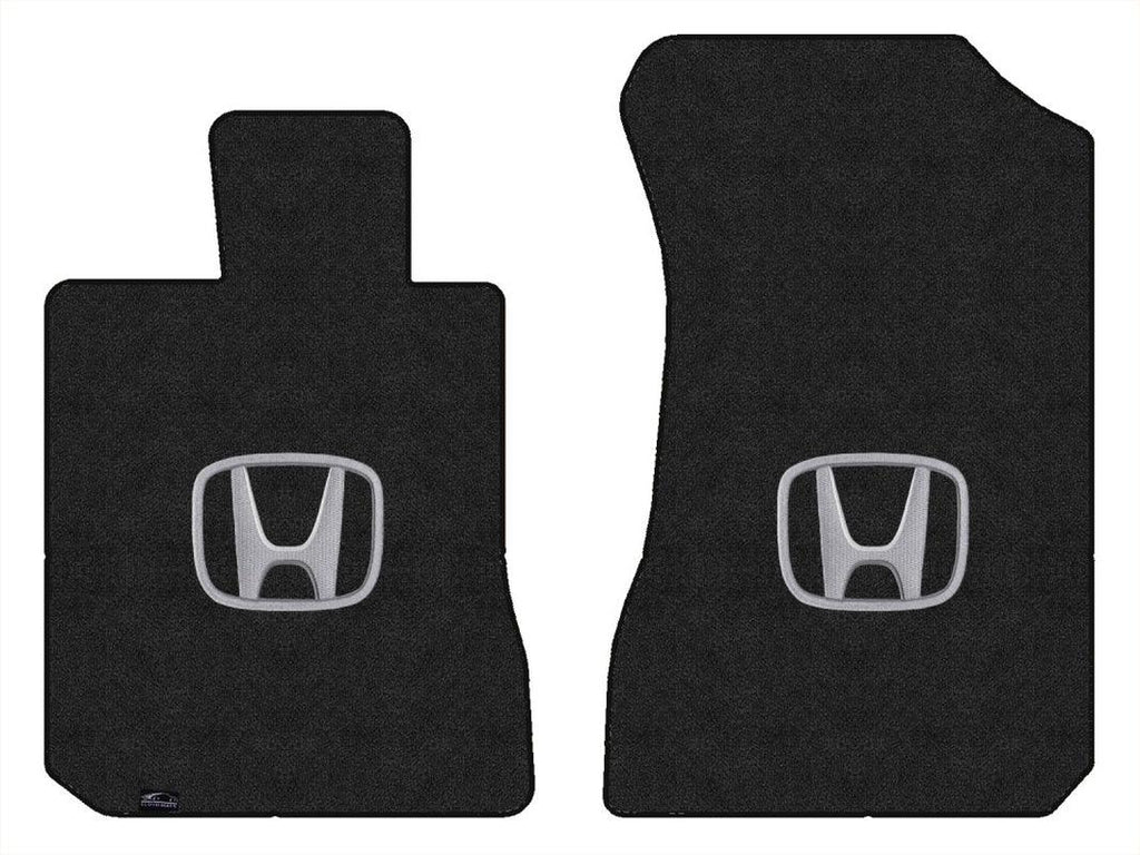 Lloyd Luxe Front Carpet Mats for '14-15 Honda Civic W/Silver on Black Honda H